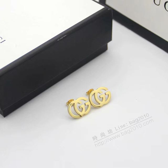 GUCCi飾品 古馳新款耳環 Gucci金色耳釘  zgbq1142